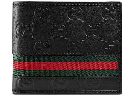 gucci classic web bi-fold wallet|Gucci bifold wallet women.